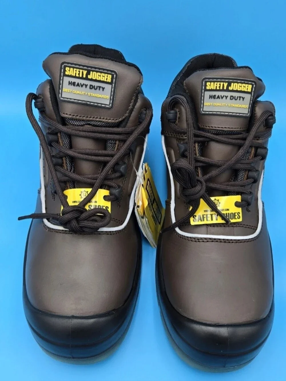 Men's Work Shoes SAFETY JOGGER PLUTO Dark Bronw/Black Steel Toe New